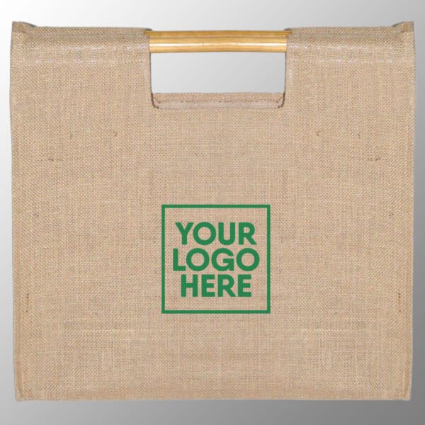 jute bag with bamboo handles