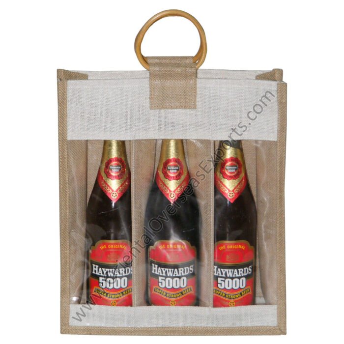 Jute Wine Bottle Bag Manufacturer - 015 