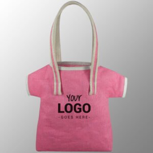 T-Shirt shaped Jute Bag With long Shoulder Handles