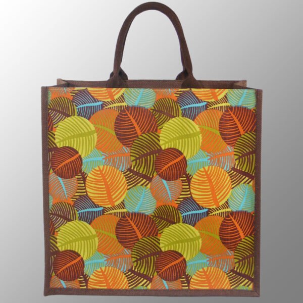 Elegant looking multi color printed jute