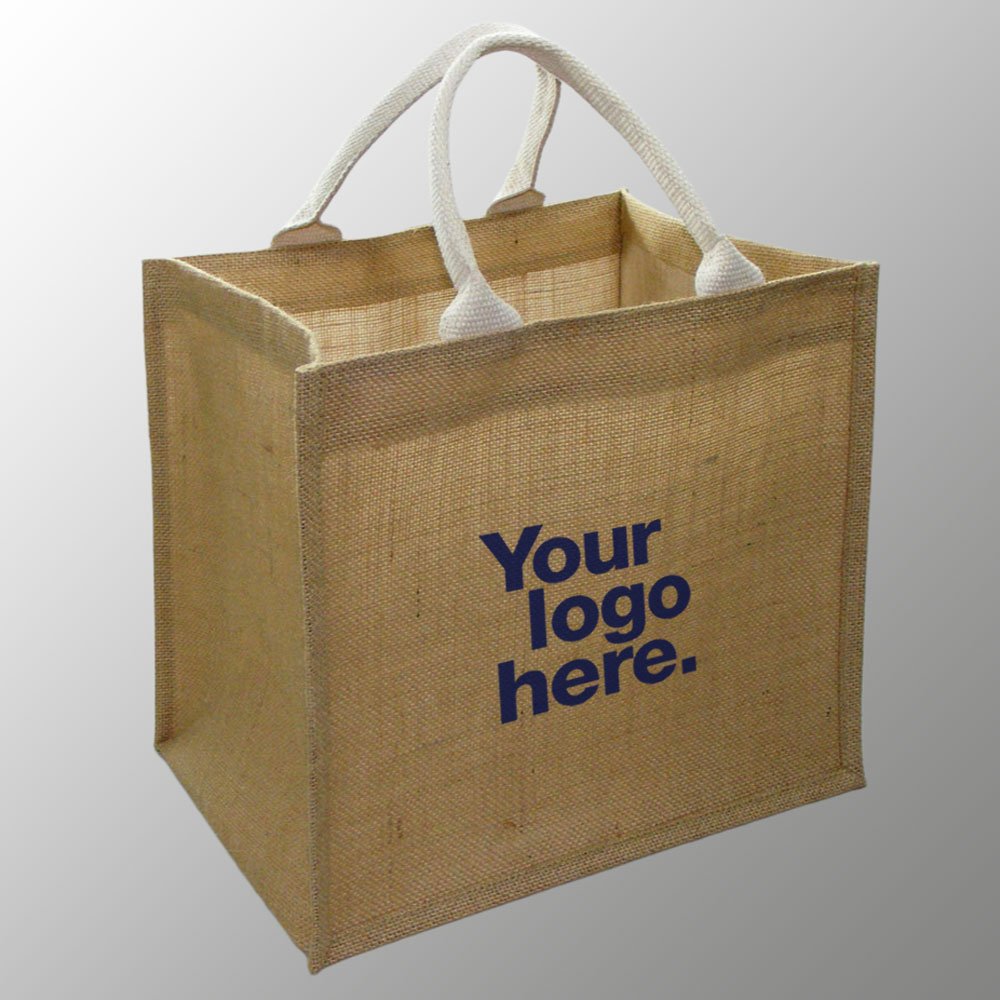 Custom printed jute on sale bags