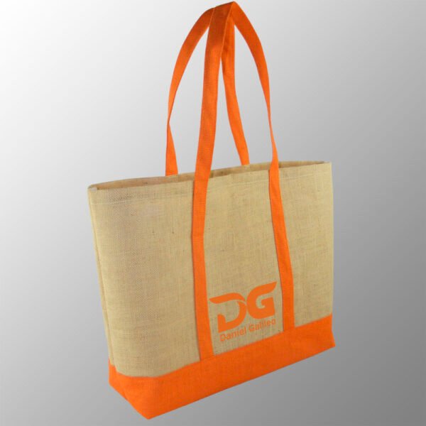 custom printed laminated jute beach bags online direct from factory based in india