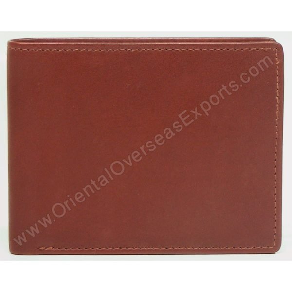 RFID protected leather wallet