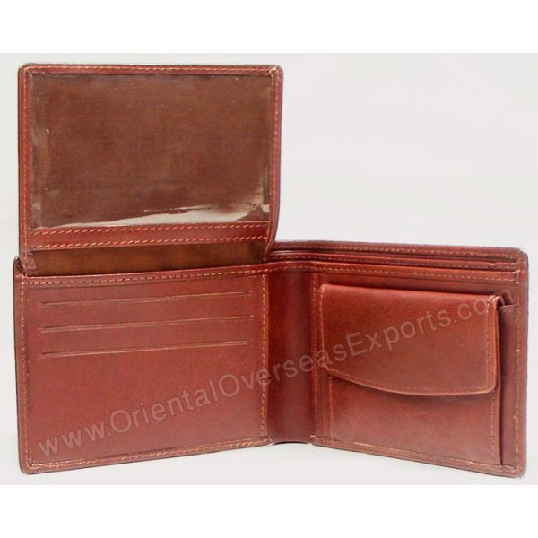 RFID protected leather wallet