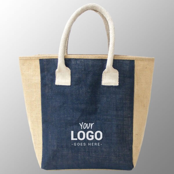 jute bag with cotton handles