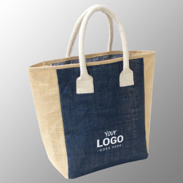 jute bag with cotton handles