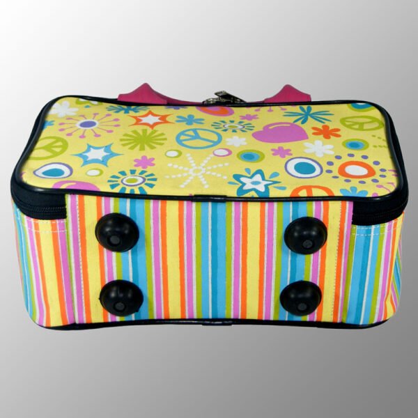 printed jute cotton toy suitcase