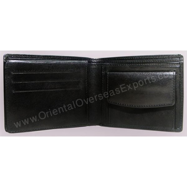 RFID protected leather wallet