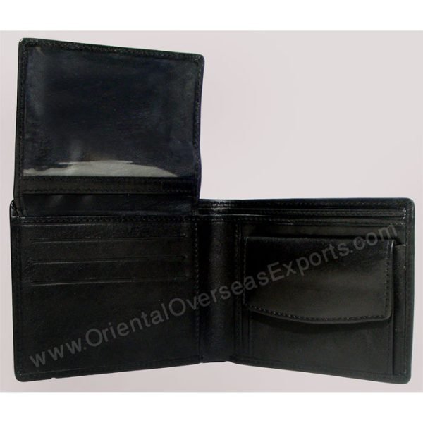 RFID protected leather wallet