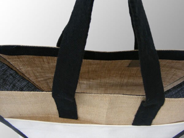 Jute Bag with Canvas Pocket