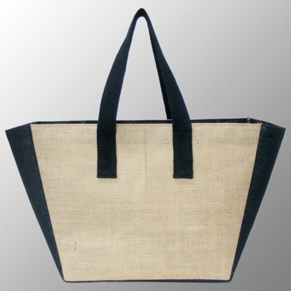 Jute Bag with Canvas Pocket