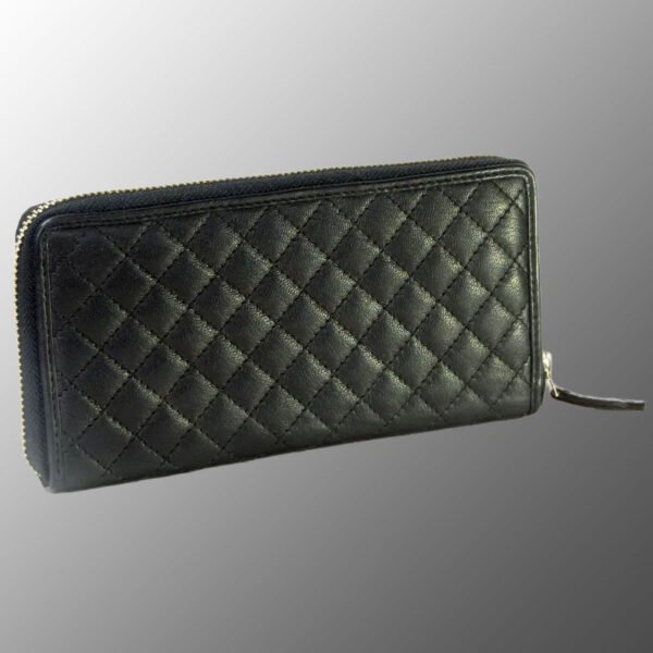 real leather quilted hand purse