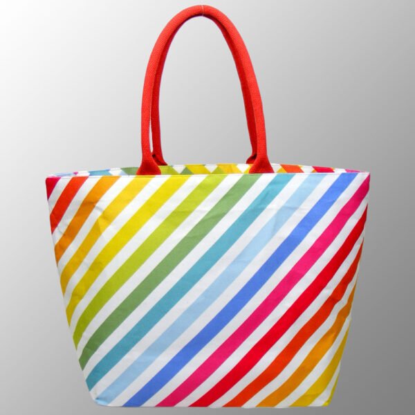 canvas shopping bag with digitally printed all over