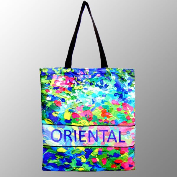 Low Cost Full Color Printed Tote Bag - made from 6 Ounce Canvas