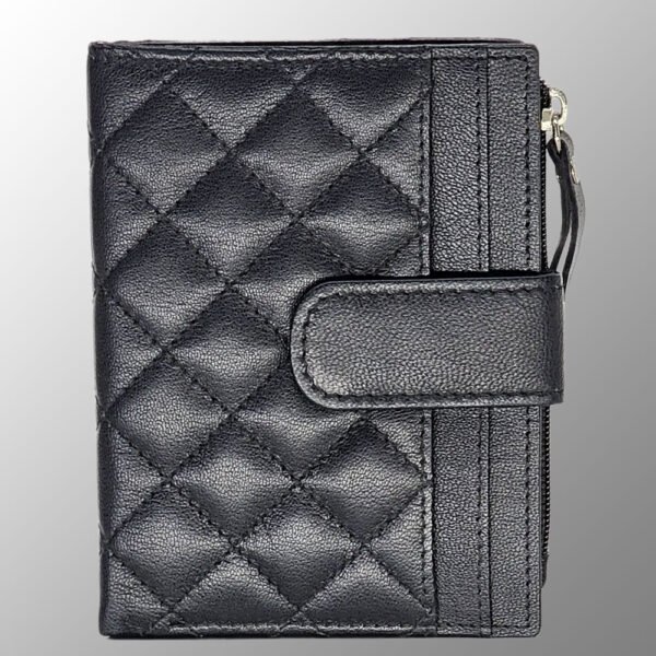 Quilted Leather Purse T4-577 made from Goat Leather