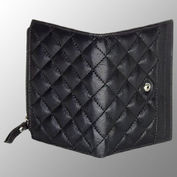 Quilted Leather Purse T4-577 made from Goat Leather