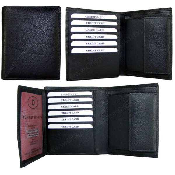 genuine leather card holder wallet